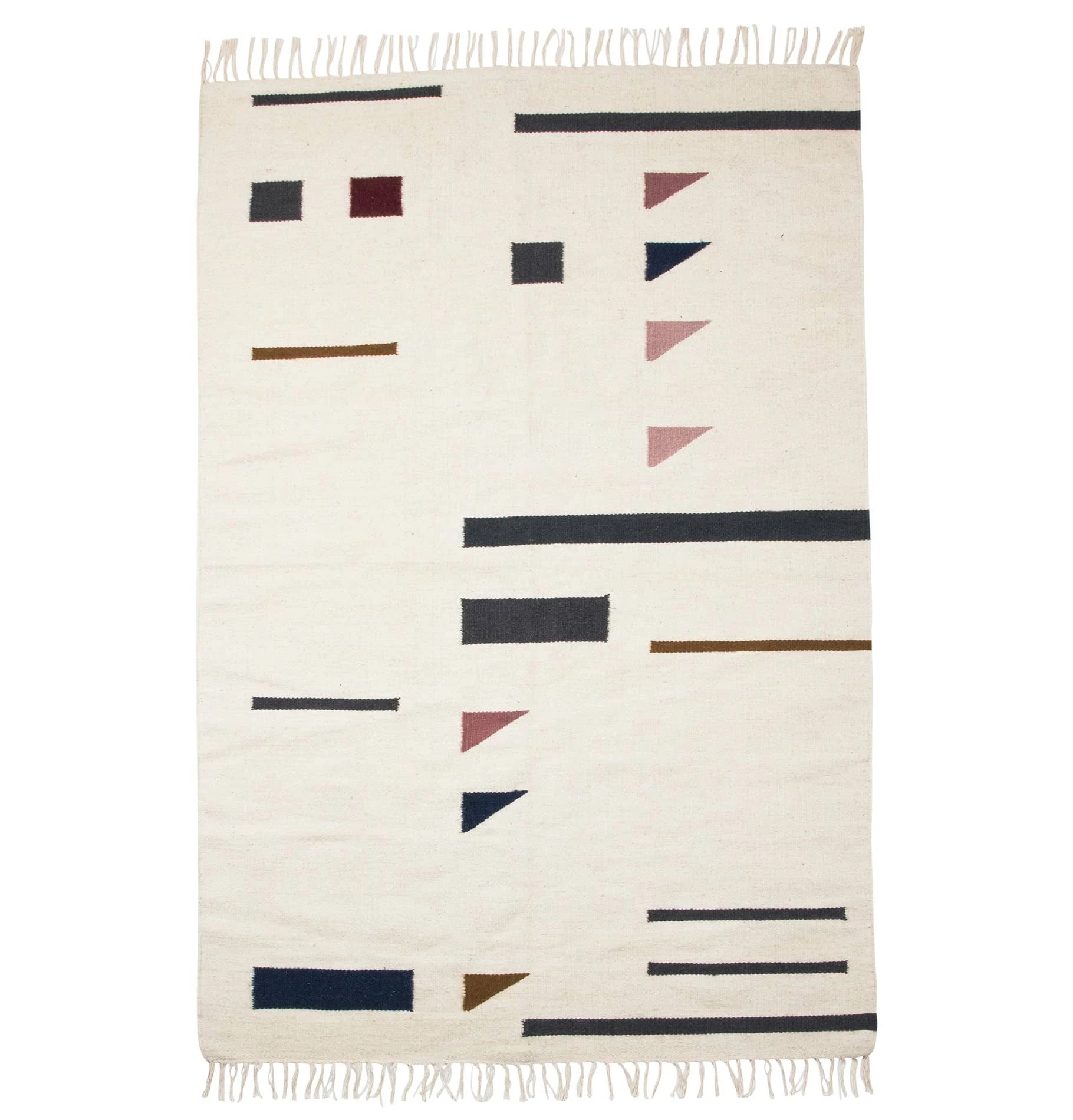 Ferm Living Kelim Rug - Colour Triangles - Large