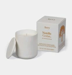Aery Nordic Cedar Scented Candle