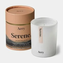 Aery Serene Scented Candle – Violet, Velvet And Spa Water