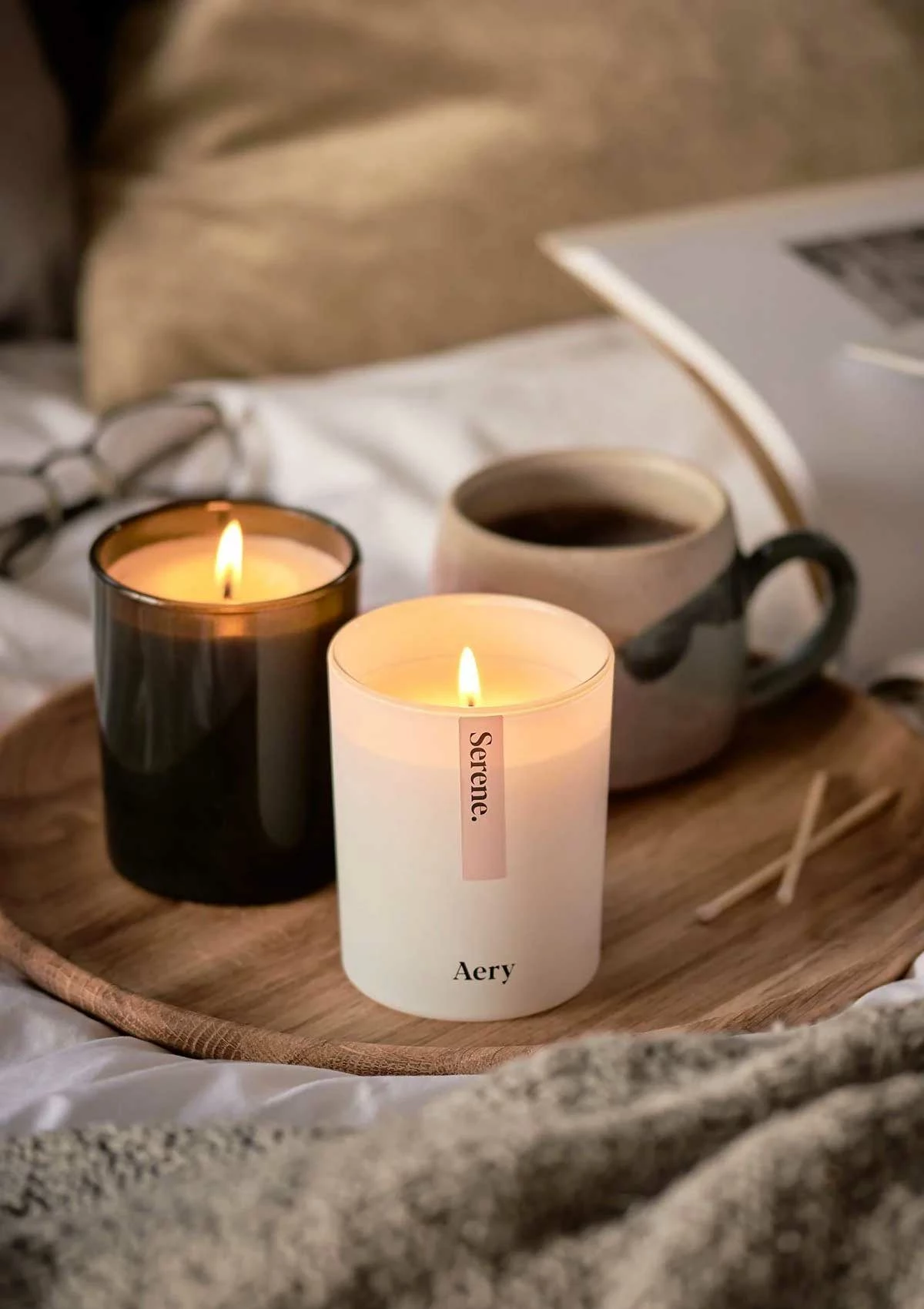 Aery Serene Scented Candle – Violet, Velvet And Spa Water - Image 3