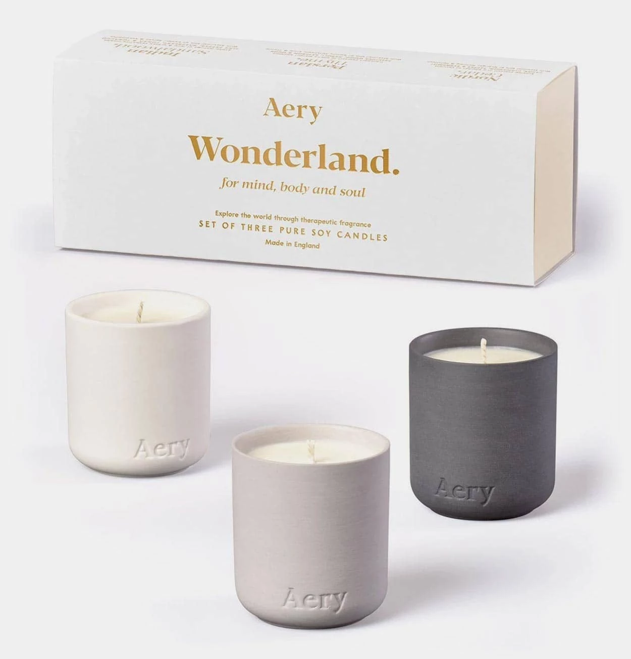 Aery Wonderland Set Of 3 Votive Candles
