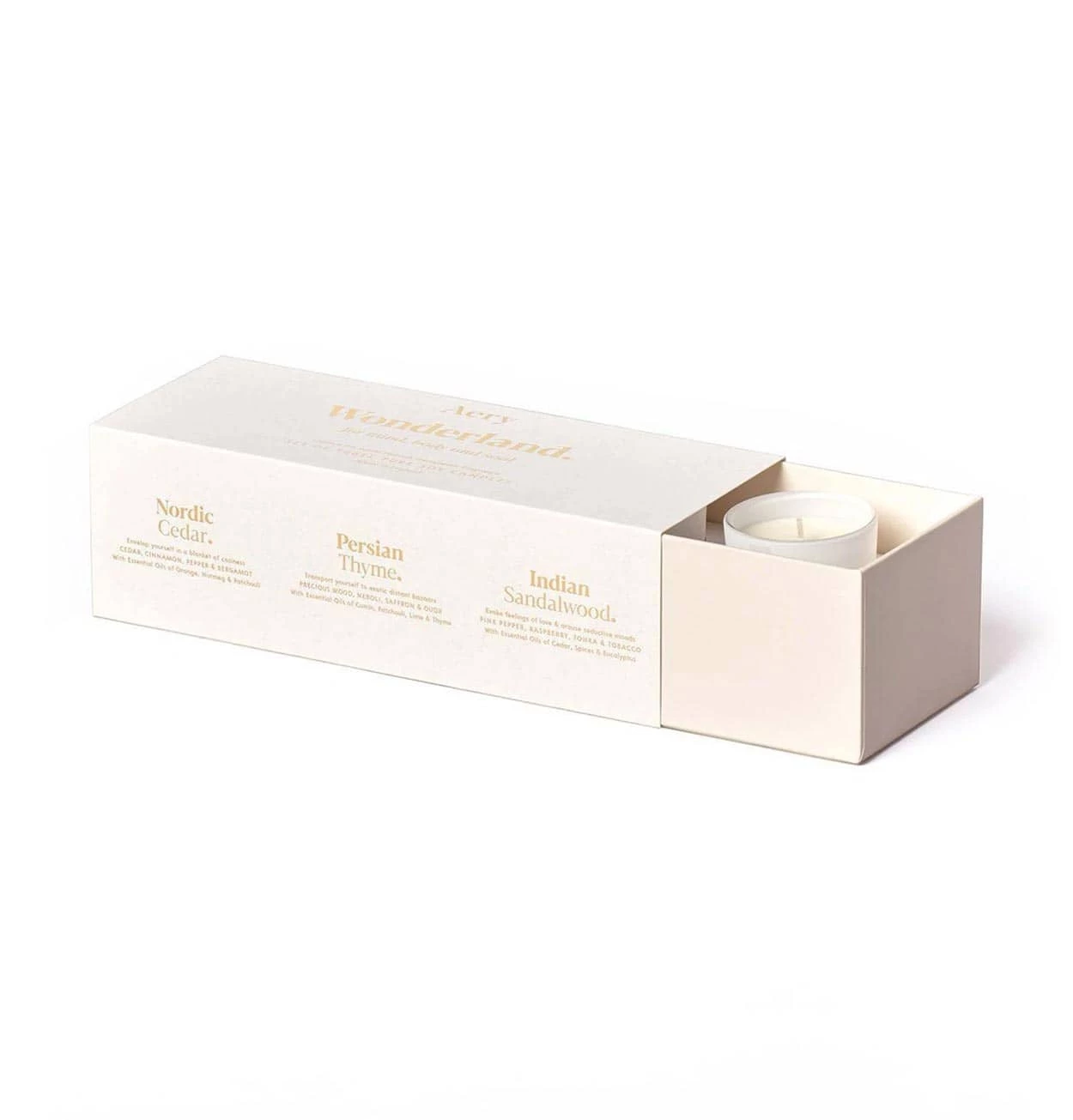 Aery Wonderland Set Of 3 Votive Candles - Image 4