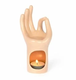 DOIY Om Meditation Hand Oil Burner