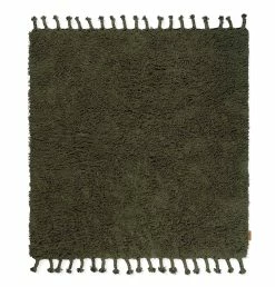Ferm Living Amass Long Pile Rug – Olive
