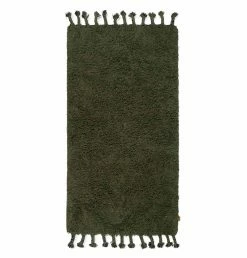 Ferm Living Amass Long Pile Runner – Olive