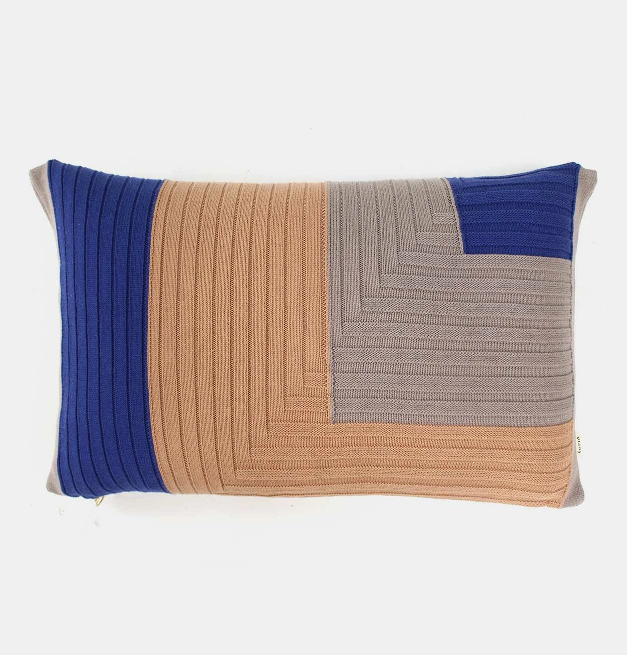 Ferm LIVING Angle Knit Cushion In Dusty Rose