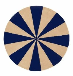 Ferm Living Arch Tufted Rug – Blue/Off White – Large