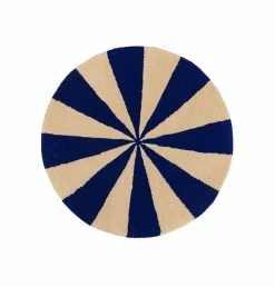 Ferm Living Arch Tufted Rug – Blue/Off White – Small