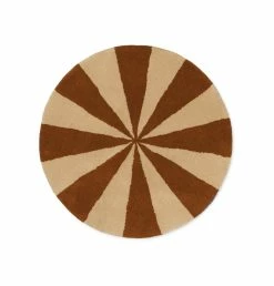 Ferm Living Arch Tufted Rug – Dark Brick/Off White – Small