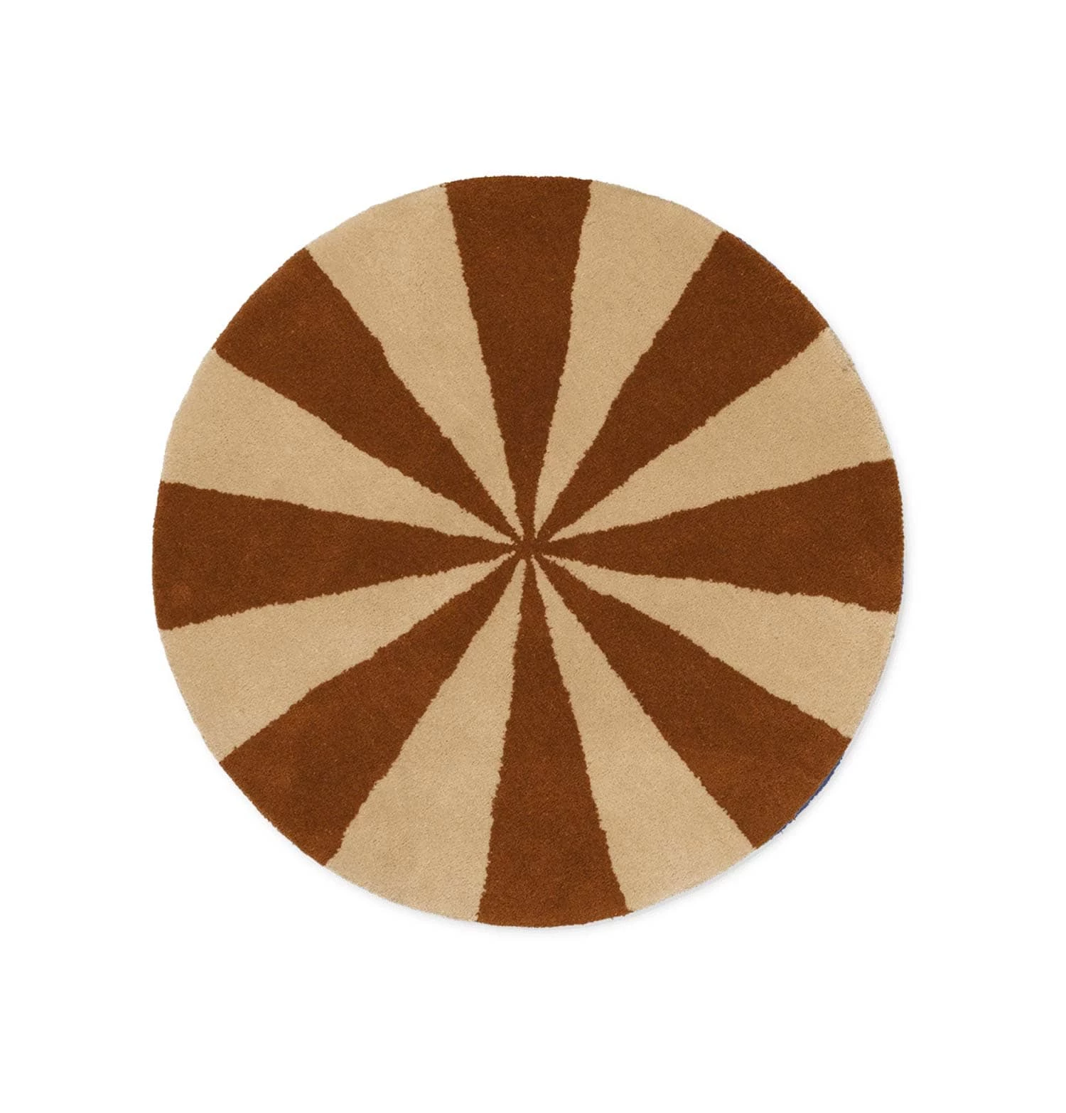 Ferm Living Arch Tufted Rug – Dark Brick/Off White – Small