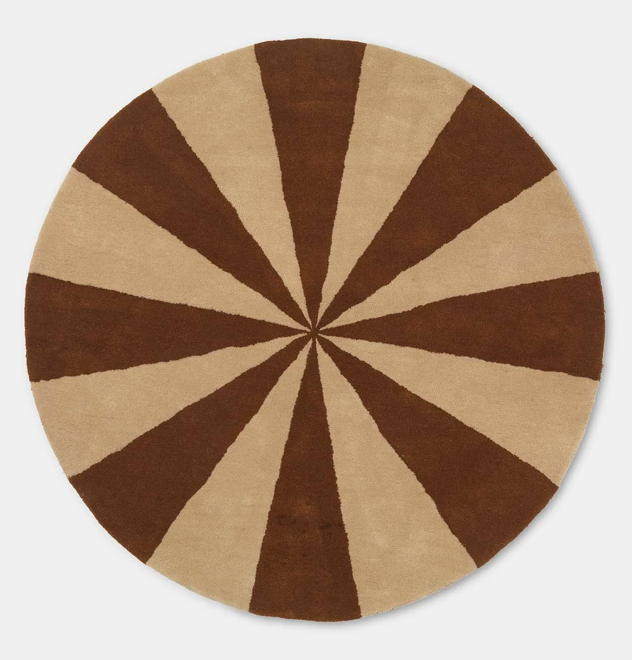 Ferm Living Arch Tufted Rug – Dark Brick/Off White – Large