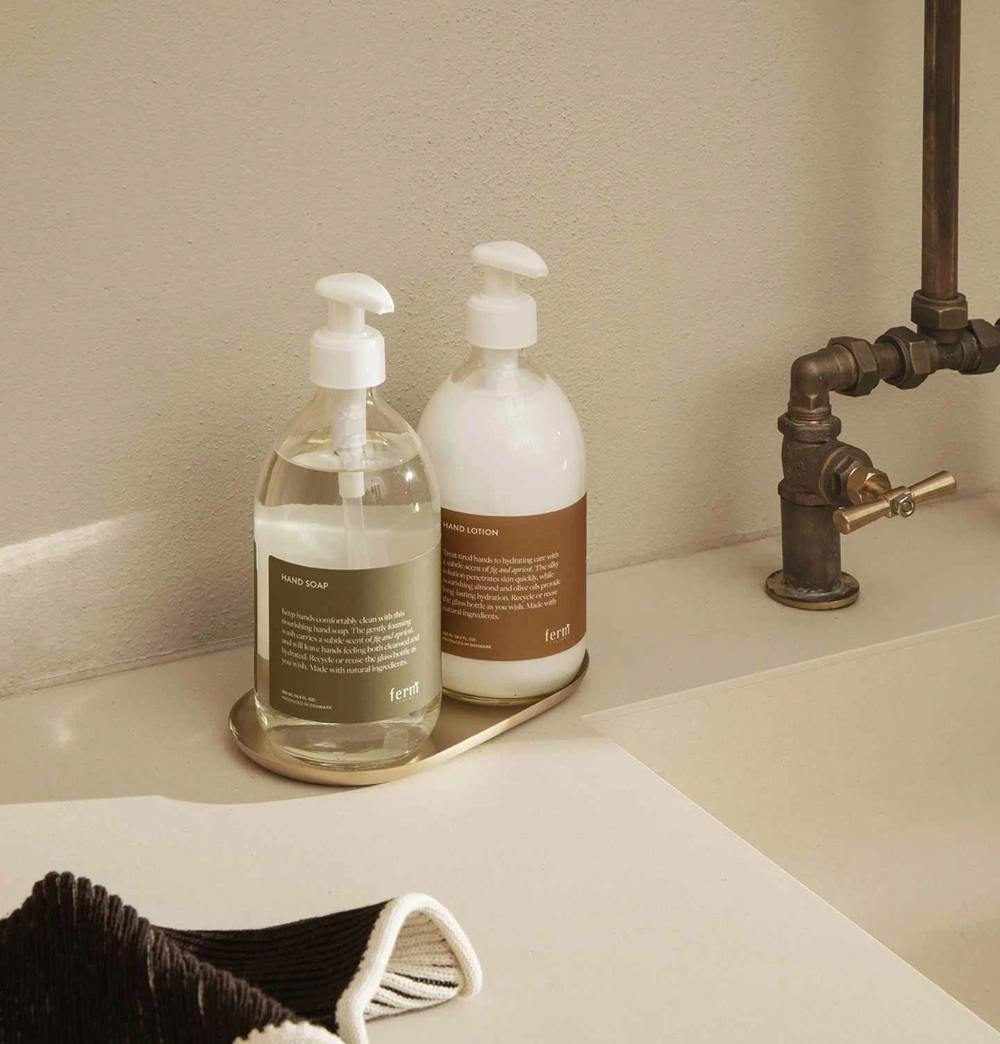 Ferm Living Basho Tray – Oval – Brass - Image 2