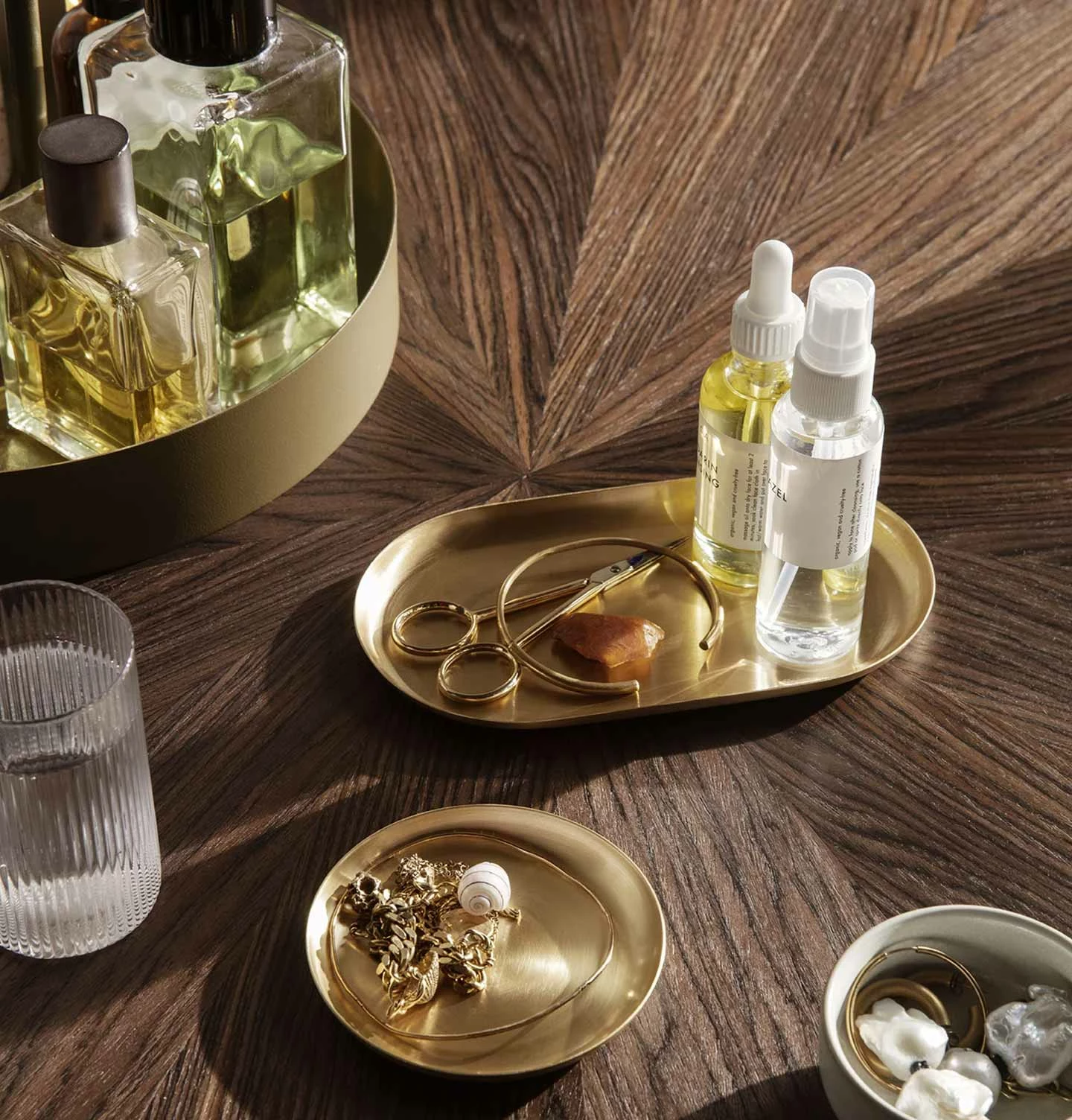 Ferm Living Basho Tray – Oval – Brass - Image 3