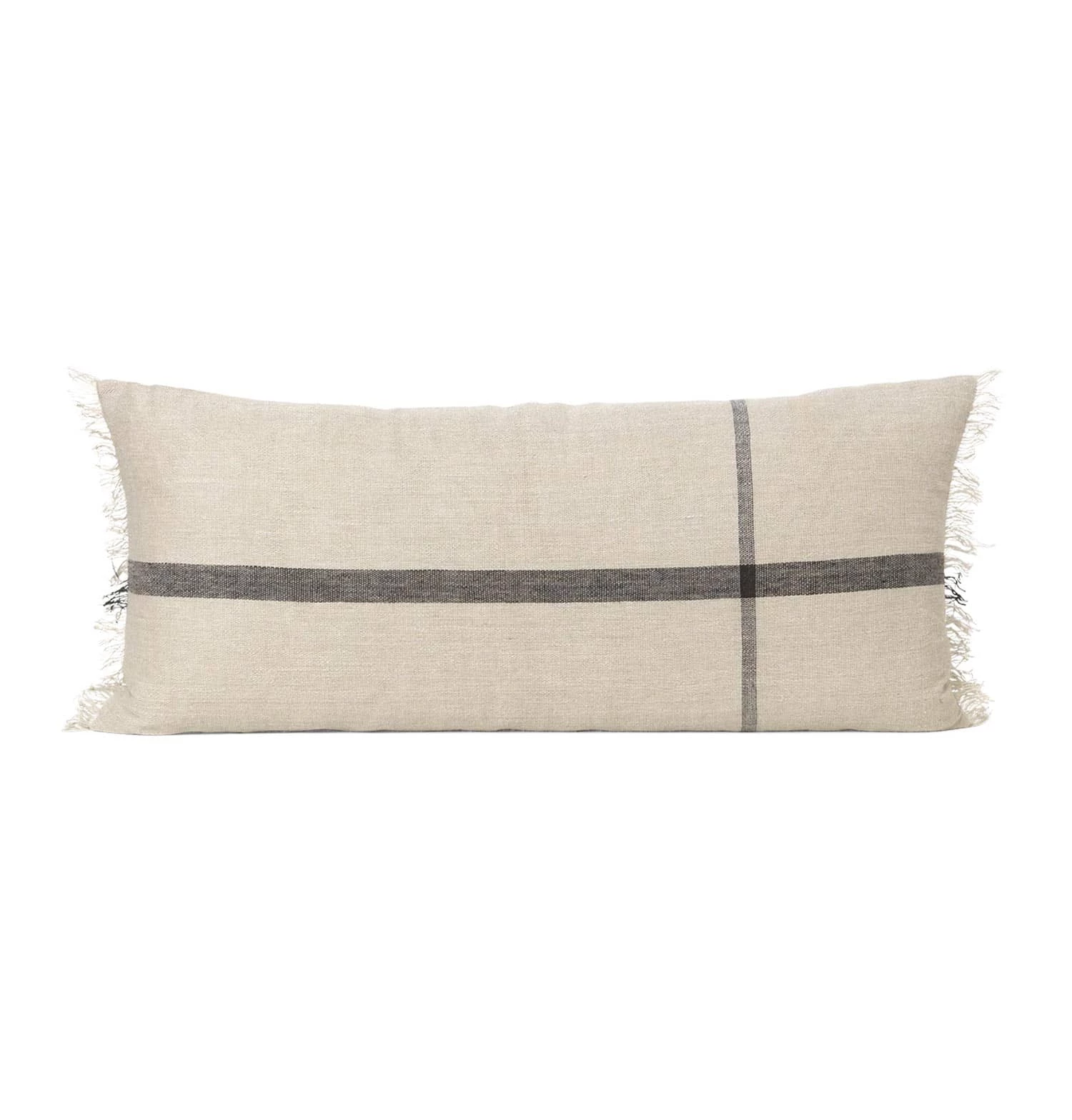 Ferm Living Calm Cushion – Long – Camel/Black