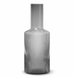 Ferm Living Ripple Carafe – Smoked Grey