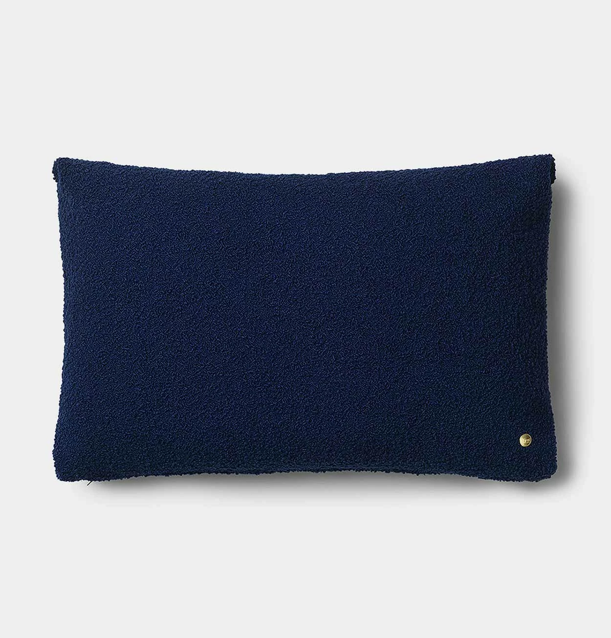Ferm LIVING Clean Cushion In Deep Blue Wool Boucle