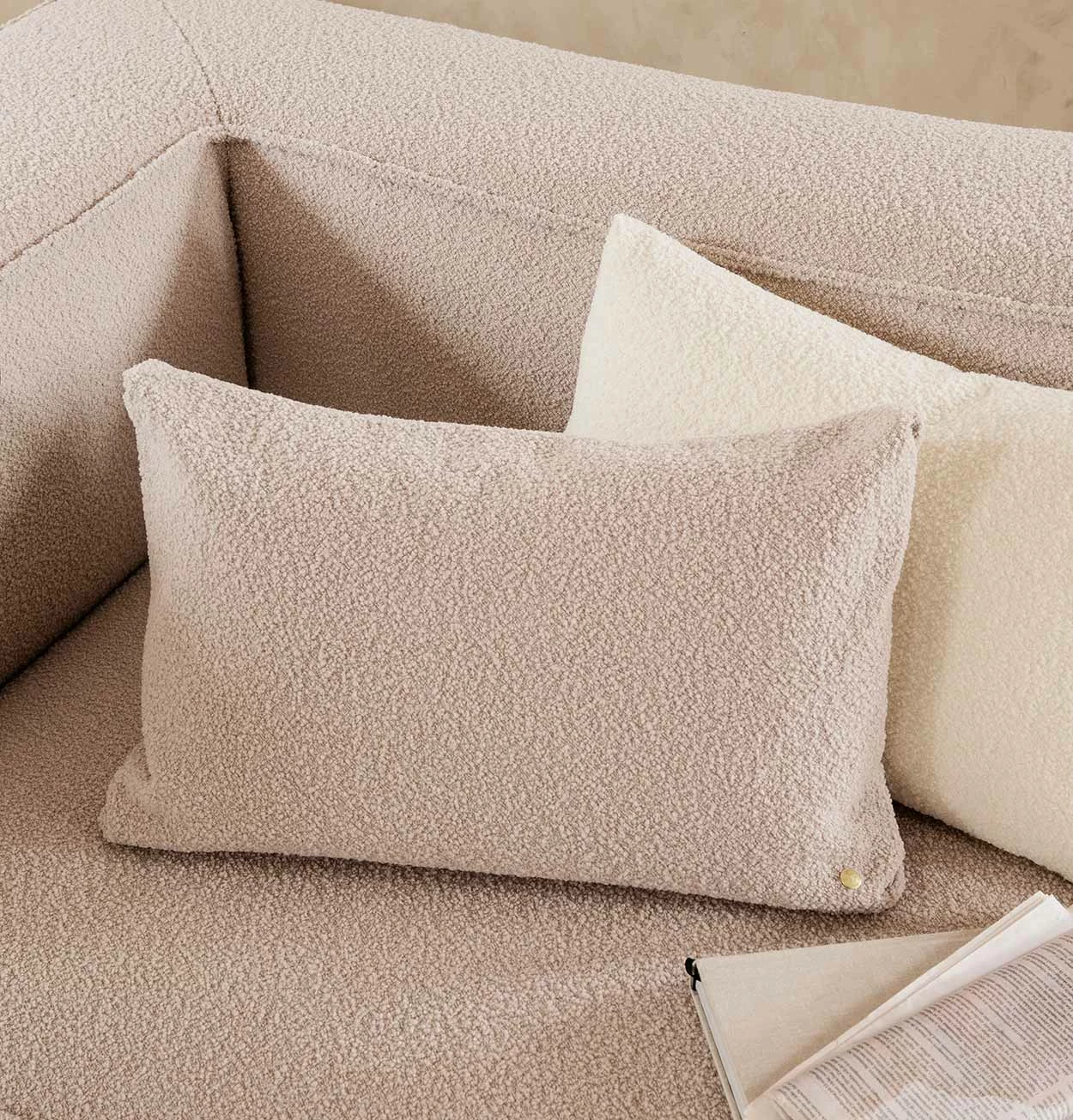 Ferm LIVING Clean Cushion In Natural Wool Boucle - Image 2