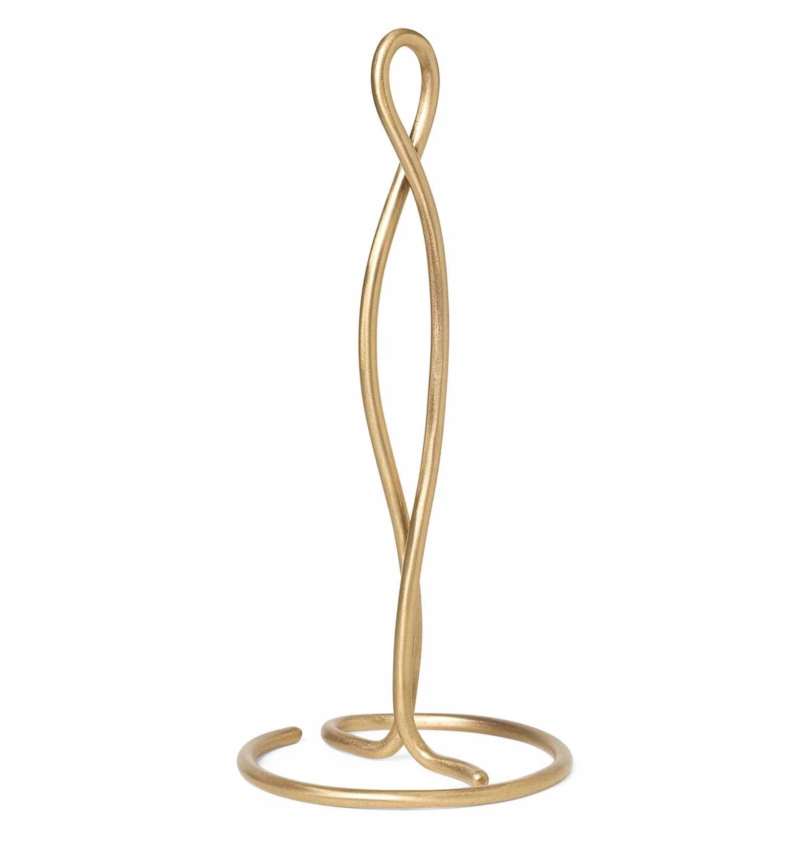 Ferm Living Curvature Kitchen Roll Holder – Brass