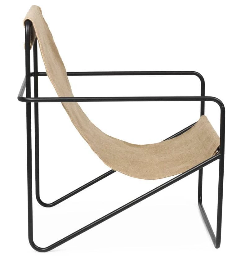 Ferm Living Desert Lounge Chair – Black/Solid Cashmere - Image 4