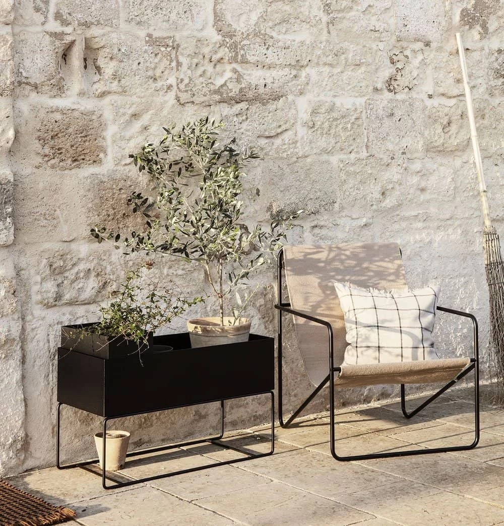 Ferm Living Desert Lounge Chair – Black/Solid Cashmere - Image 7