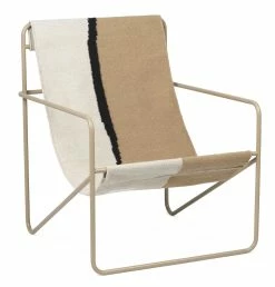 Ferm Living Desert Lounge Chair – Cashmere/Soil