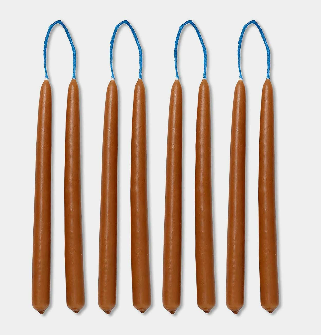 Ferm LIVING Dipped Candles In Amber – Set Of 8