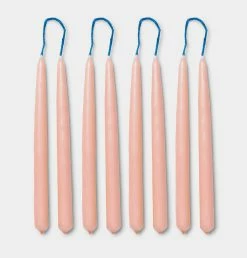 Ferm LIVING Dipped Candles In Blush – Set Of 8