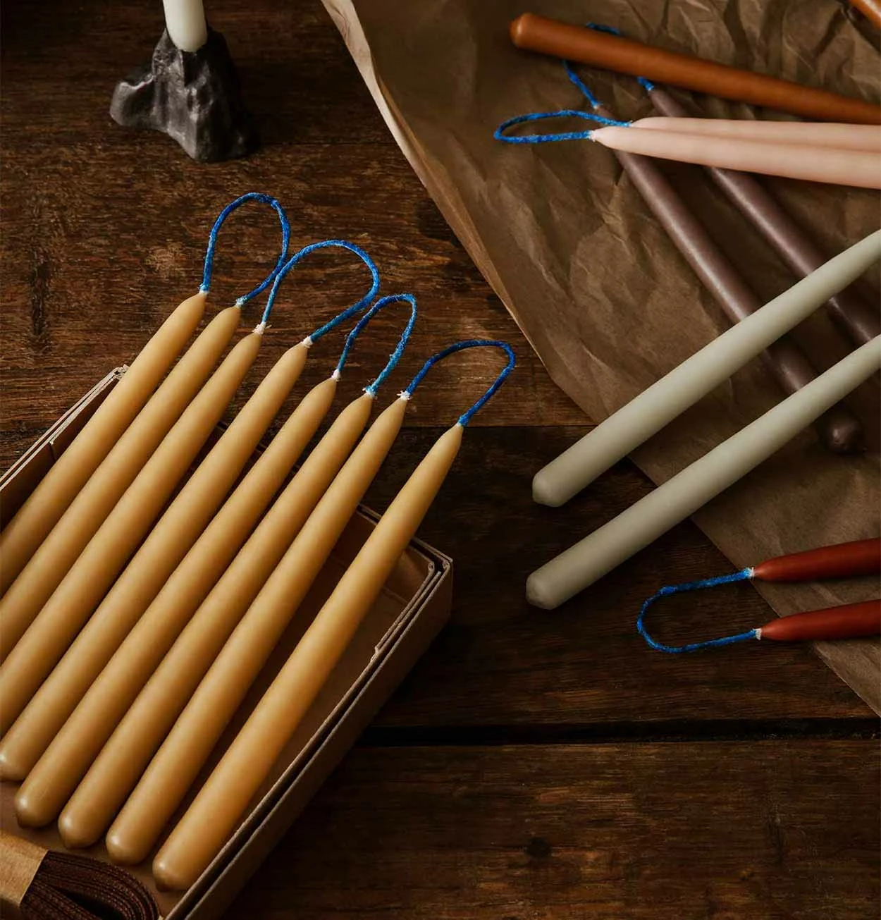 Ferm LIVING Dipped Candles In Amber – Set Of 8 - Image 2