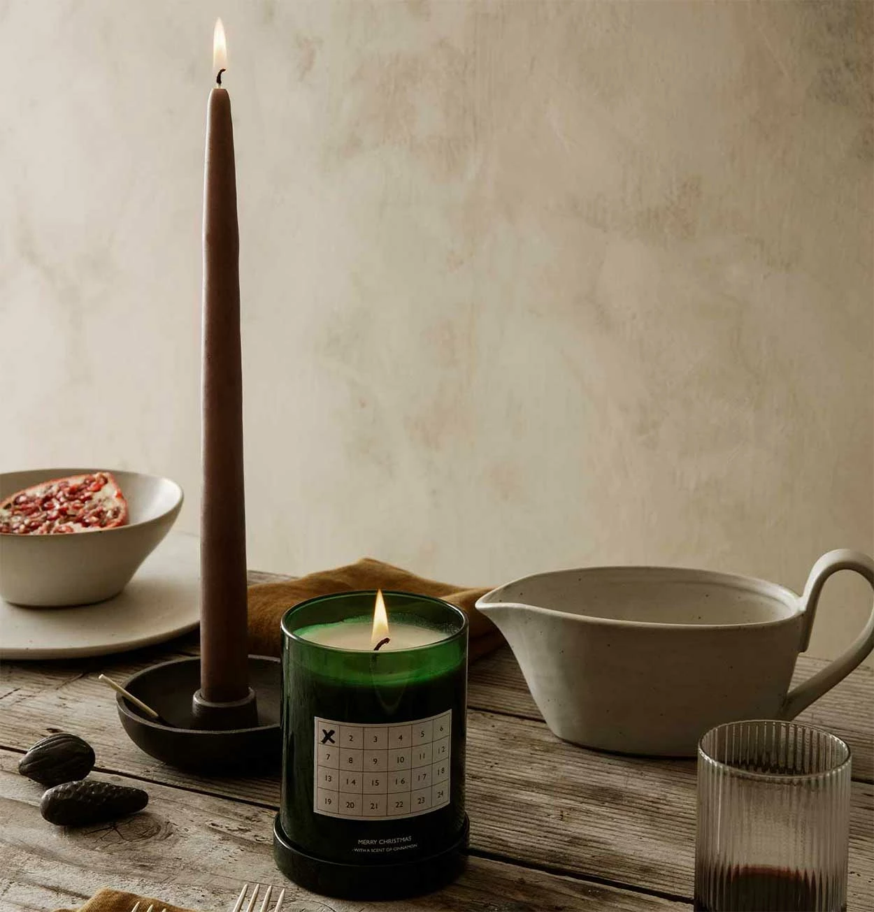 Ferm LIVING Dipped Candles In Brown – Set Of 2 - Image 2