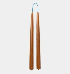 Ferm LIVING Dipped Candles In Amber – Set Of 2