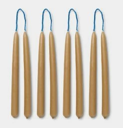 Ferm LIVING Dipped Candles In Straw – Set Of 8