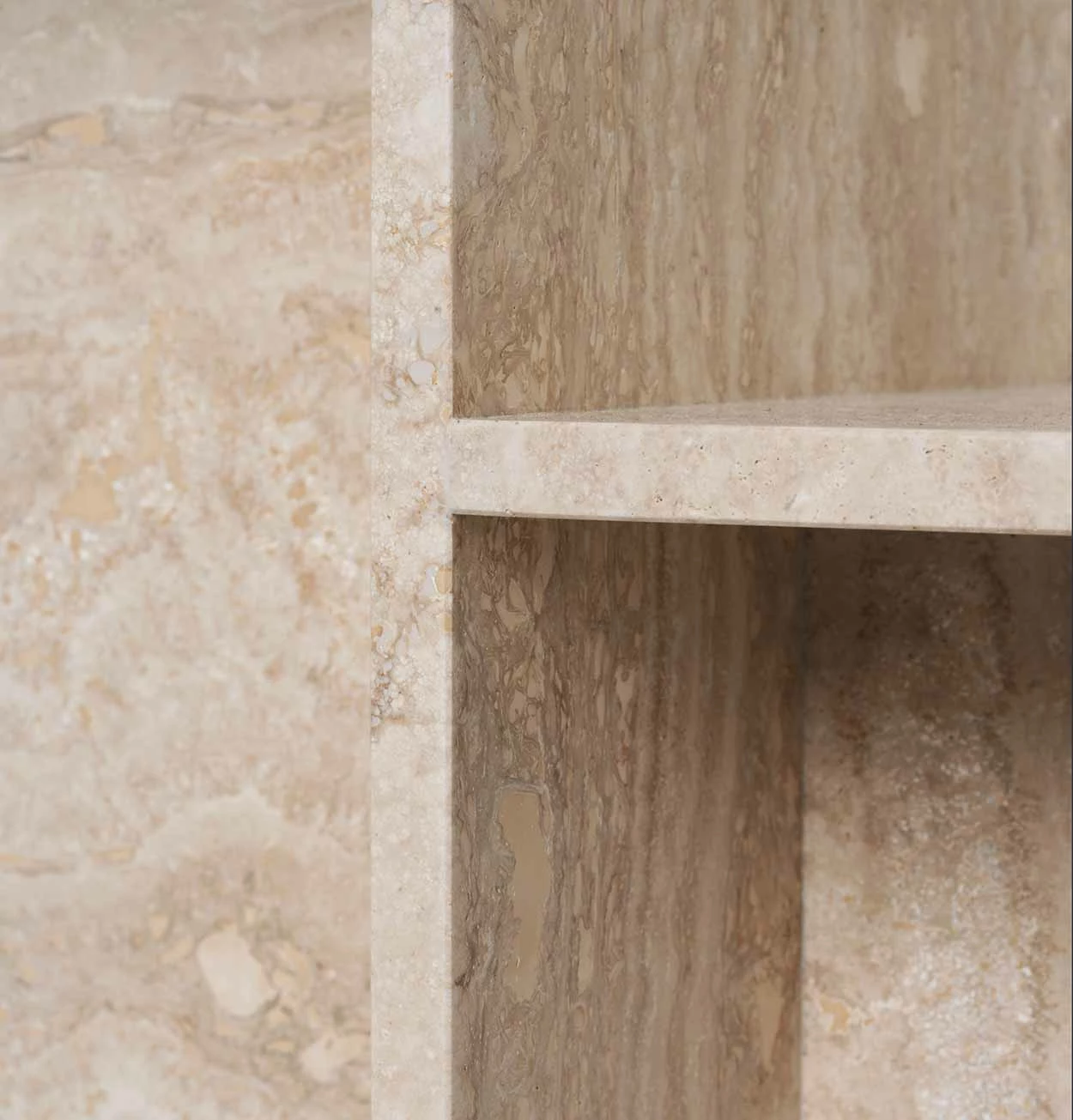 Ferm LIVING Distinct Side Table In Travertine - Image 3