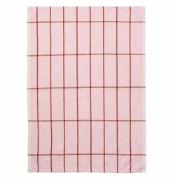 Ferm Living Hale Tea Towel – Rose/Rust