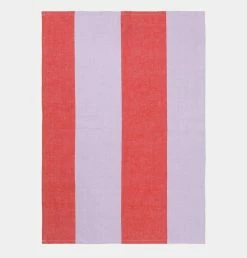 Ferm LIVING Hale Tea Towel In Red & Lilac