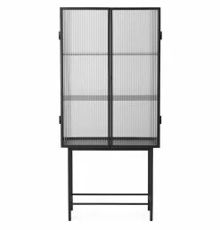 Ferm Living Haze Vitrine – Reeded Glass – Black