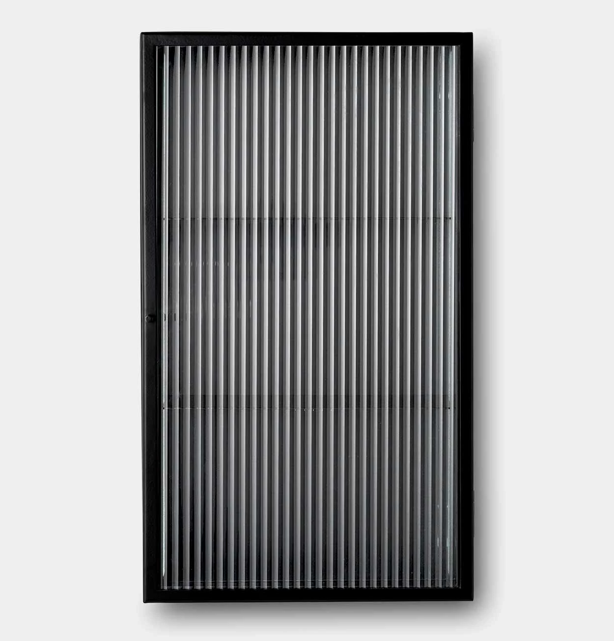 Ferm Living Haze Wall Cabinet β Black β Reeded Glass