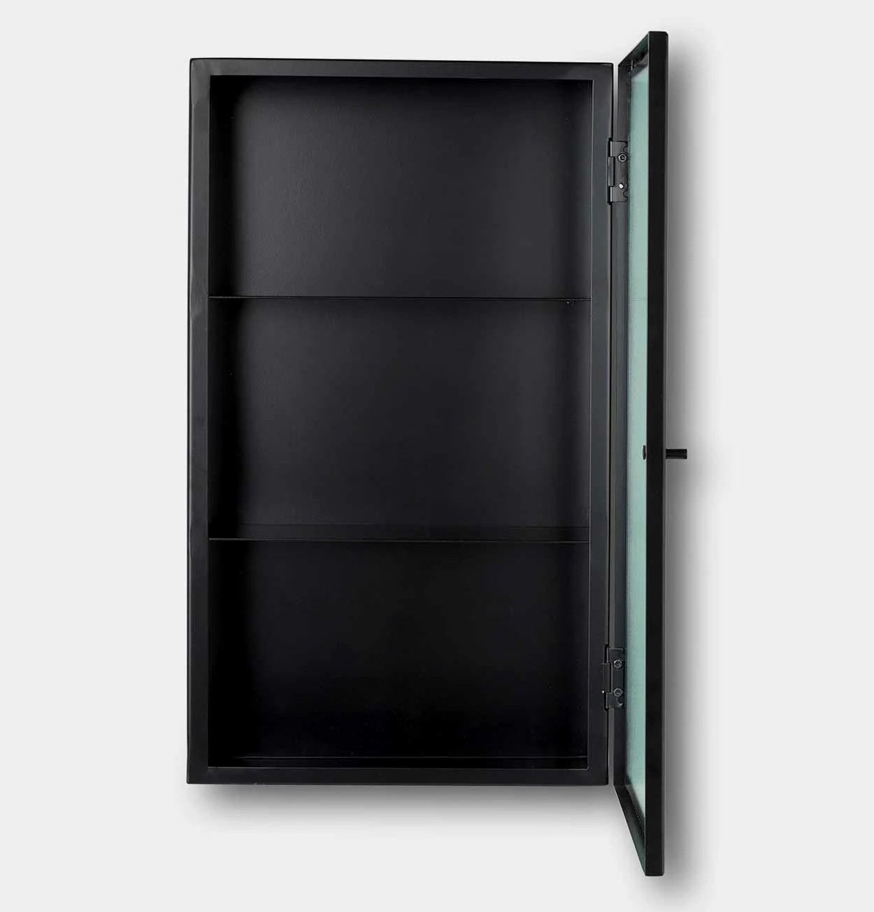 Ferm Living Haze Wall Cabinet β Black β Reeded Glass - Image 3