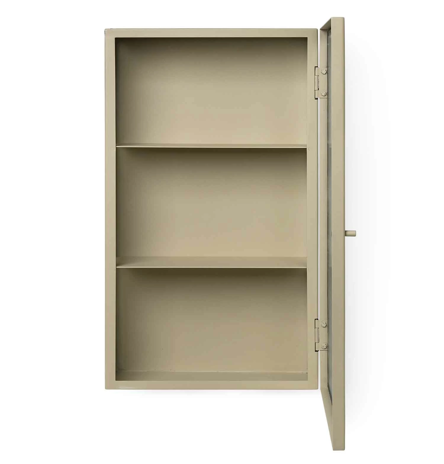 Ferm Living Haze Wall Cabinet β Cashmere β Reeded Glass - Image 3