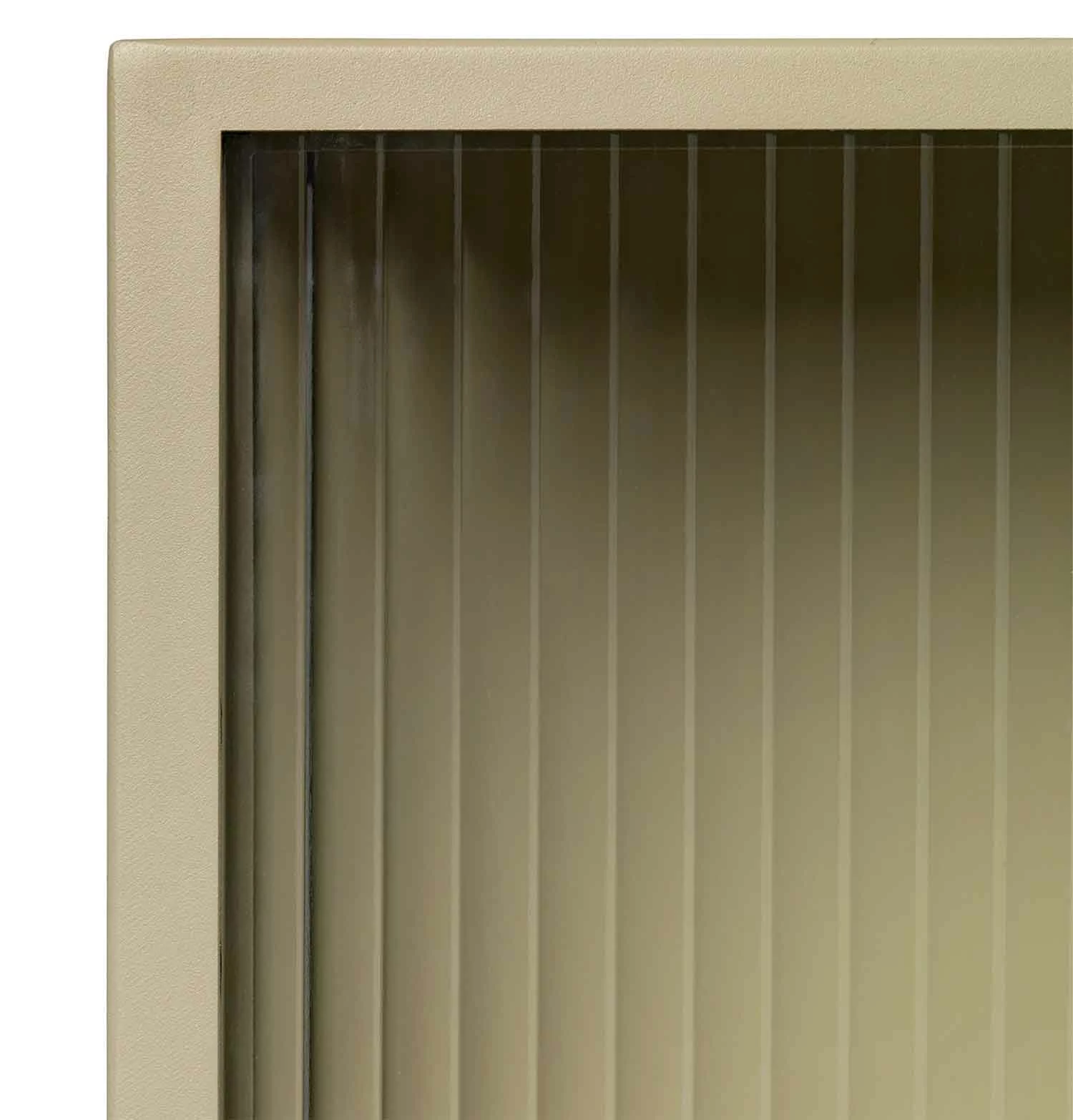 Ferm Living Haze Wall Cabinet β Cashmere β Reeded Glass - Image 4