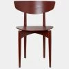Ferm LIVING Herman Wood Dining Chair In Red