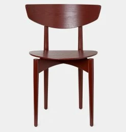 Ferm LIVING Herman Wood Dining Chair In Red