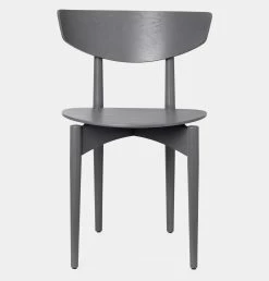 Ferm LIVING Herman Wood Dining Chair In Warm Grey