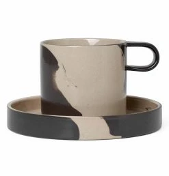 Ferm Living Inlay Cup With Saucer