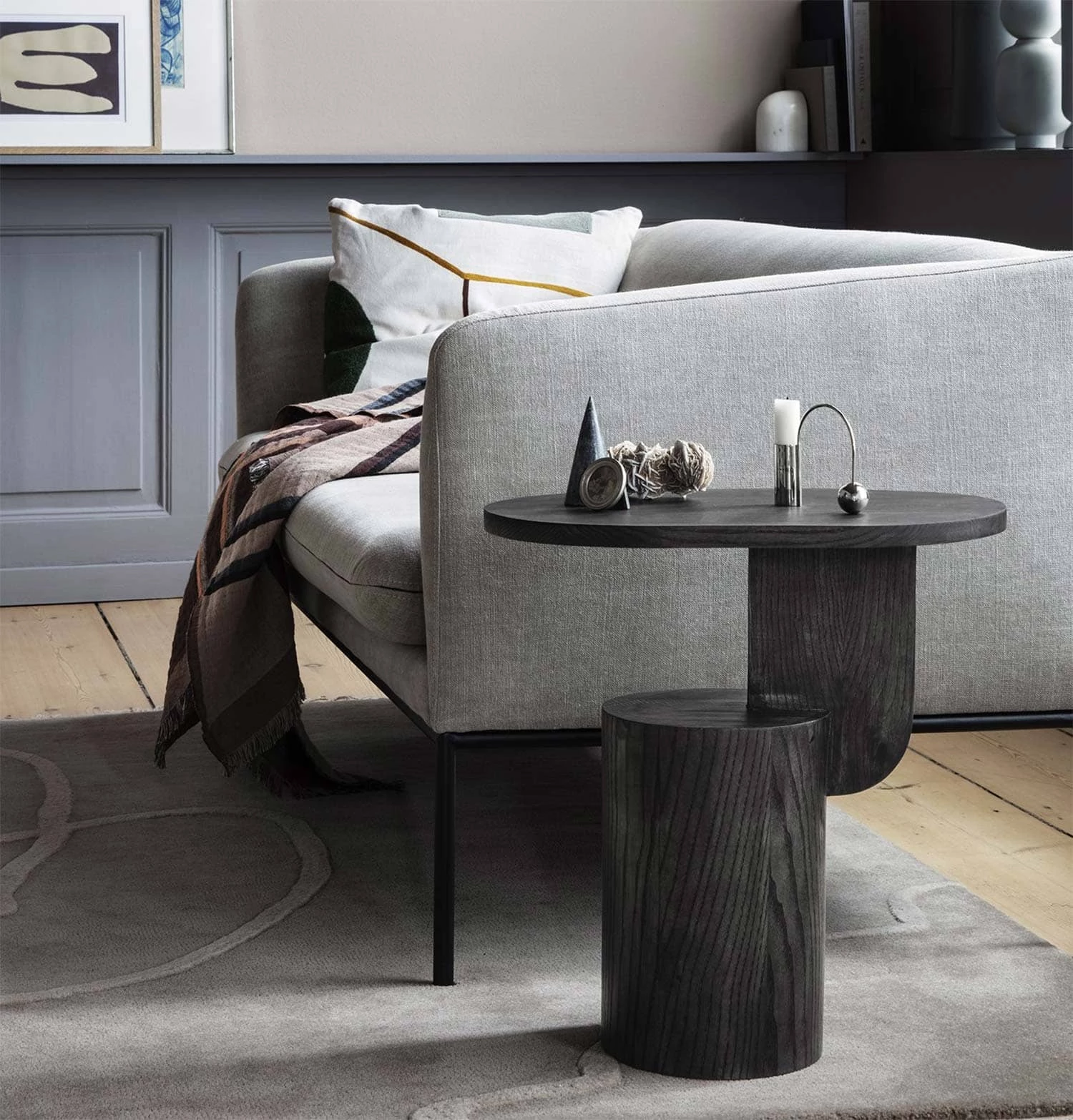 Ferm Living Insert Side Table – Black Stained Ash - Image 2