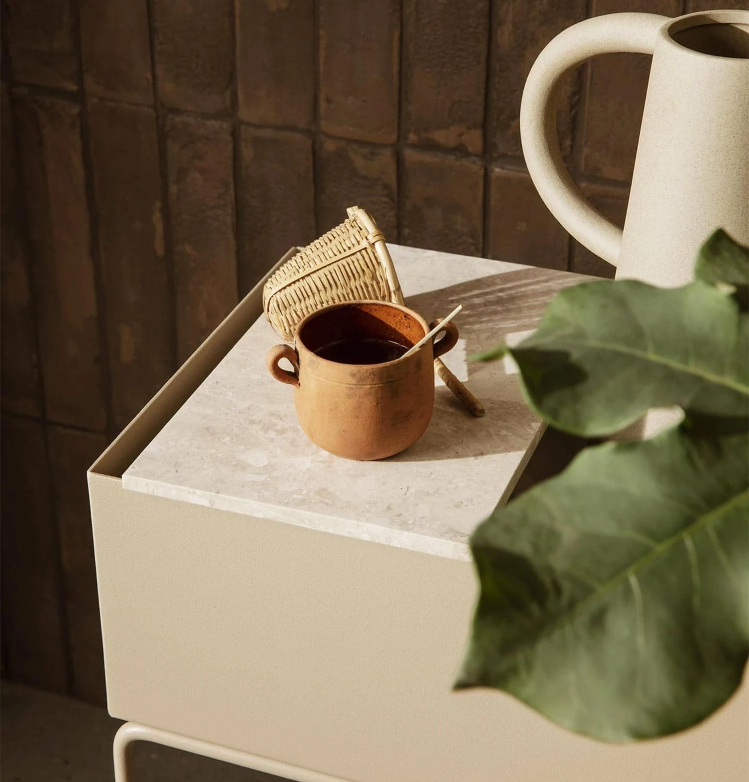 Ferm Living Tray For Plant Box – Marble - Image 2