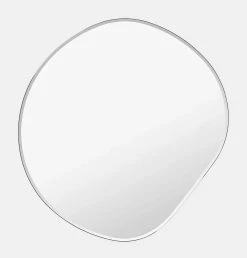 Ferm Living Pond Mirror In Dark Chrome – Small