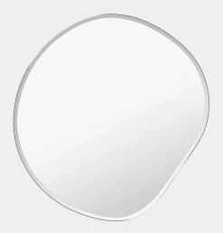 Ferm Living Pond Mirror In Dark Chrome – XL