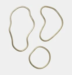Ferm Living Pond Trivets – Set Of 3 – Brass