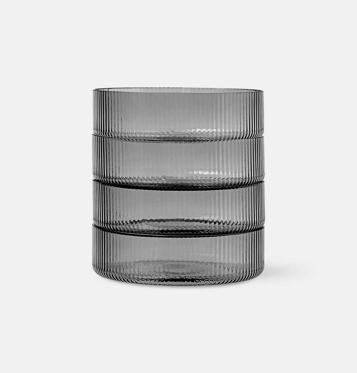 Ferm LIVING Ripple Serving Bowls – Set Of 4 – Smoked Grey - Image 3