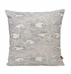 Ferm Living Stream Cushion In Off White